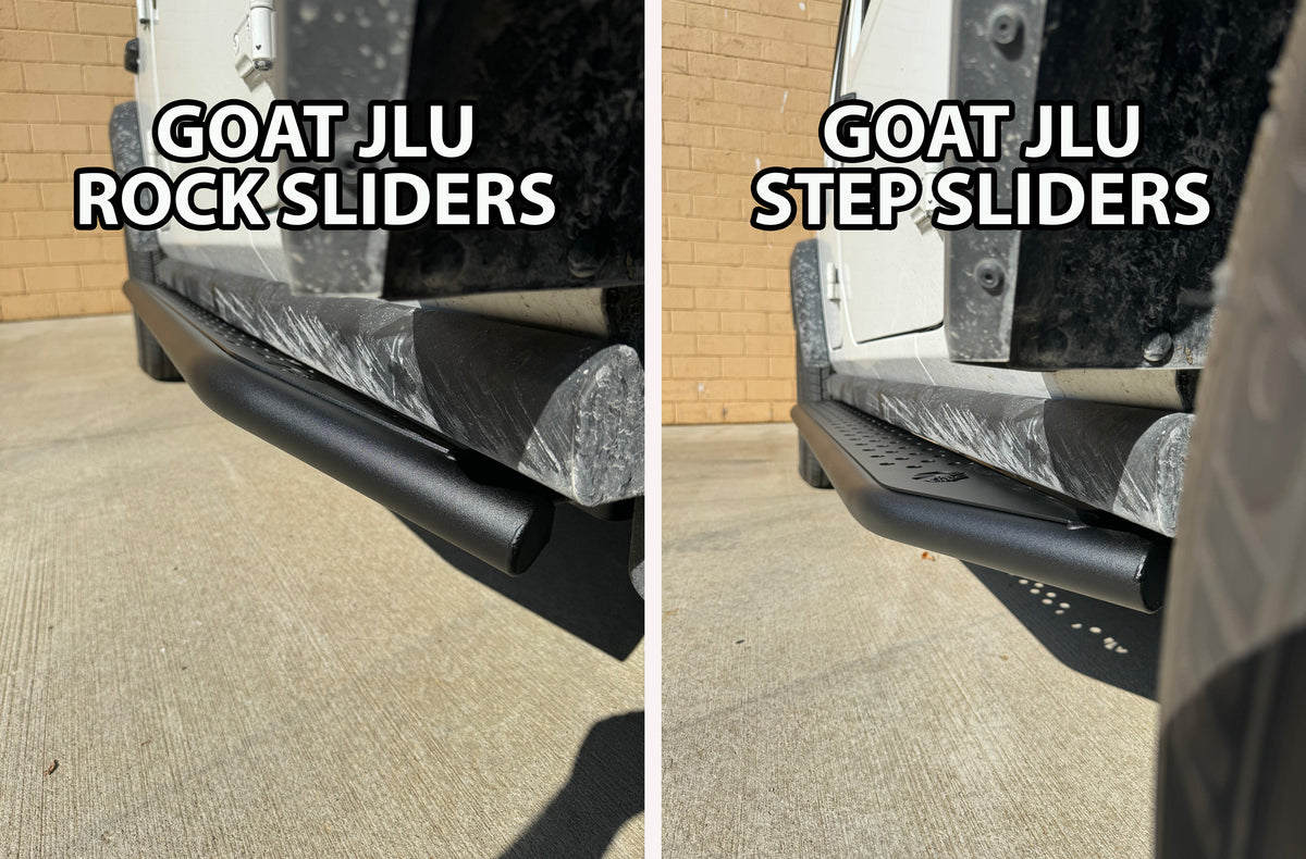 GOAT JL Wrangler 4-Door Step Sliders